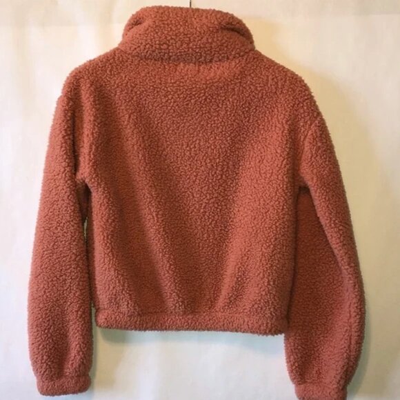 SO Long Sleeve Quarter Snap Sherpa Pullover szXS - Picture 11 of 14